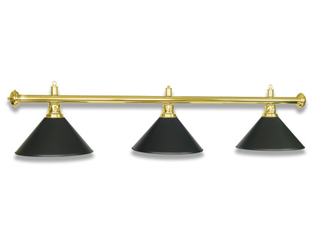LAMPE LAITON AVEC 3 ABAT-JOUR NOIR