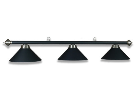 LAMPE SCHWARZ MIT 3 SCHIRMEN SCHWARZ