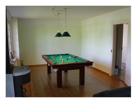 BILLARD LAMPE MESSING/GRÜN