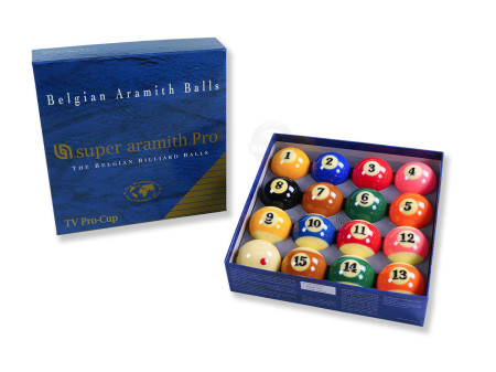 Aramith Super Pro TV Kugelsatz für Poolbillard.
