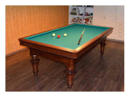 TABLE DE BILLARD CARAMBOLE ANTIQUE MARQUE MORGENTHALER.