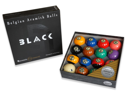 ARAMITH BLACK Tournament Pool Kugeln. Made in Belgien.