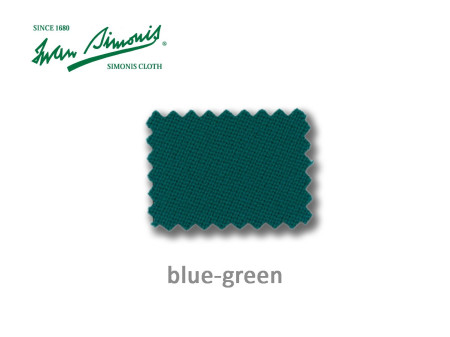 DRAP DE BILLARD SIMONIS 760 EN COULEUR BLEU-VERT (BLUE-GEEN)
