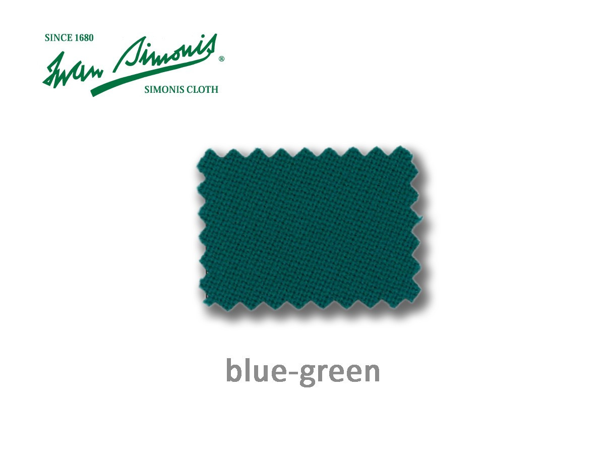 Billardtuch Simonis in der Farbe Blau-Grün.
