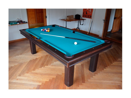 Billardtuch Simonis in der Farbe Blau-Grün.