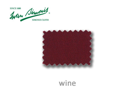 Billardtuch Simonis in der Farbe Wine.