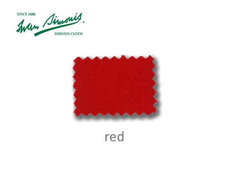BILLARDTUCH SIMONIS 760 IN DER FARBE ROT (RED)