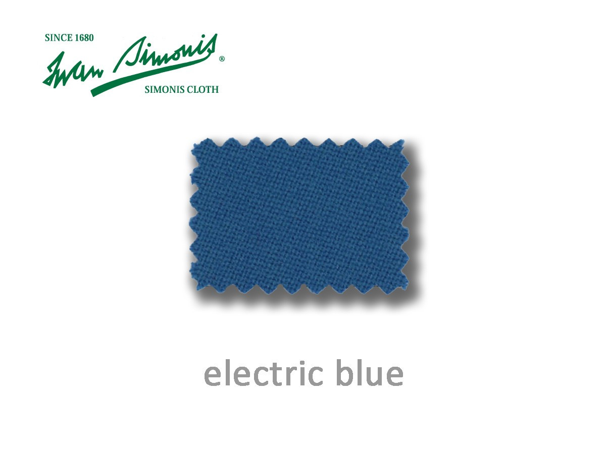 Simonis Billardtuch Farbe electric blue
