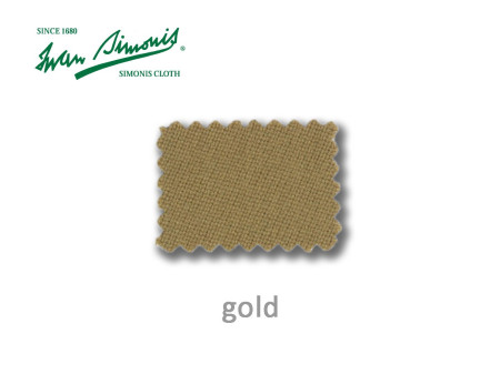 Simonis Billardtuch Farbe Gold.
