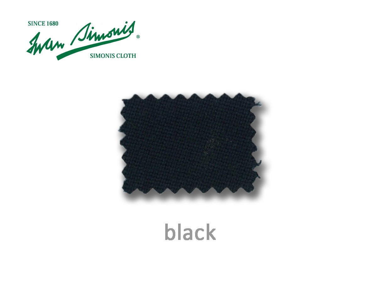 Billardtuch Simonis Farbe Schwarz.