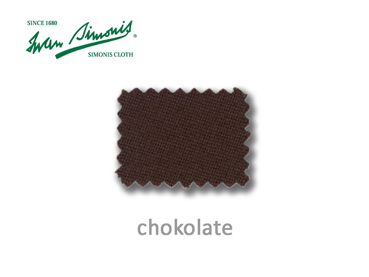 Billardtuch Simonis Farbe Chocolate.