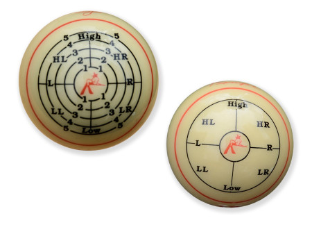 Jim Rempe Trainingsball von ARAMIT für Pool-Billard. Grösse 57.2 mm.