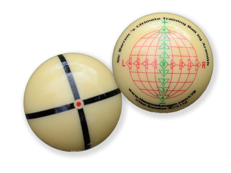 Ultimate Snooker Trainings Kugel von Nick Barrow. Hergestellt von Saluc in Belgien.