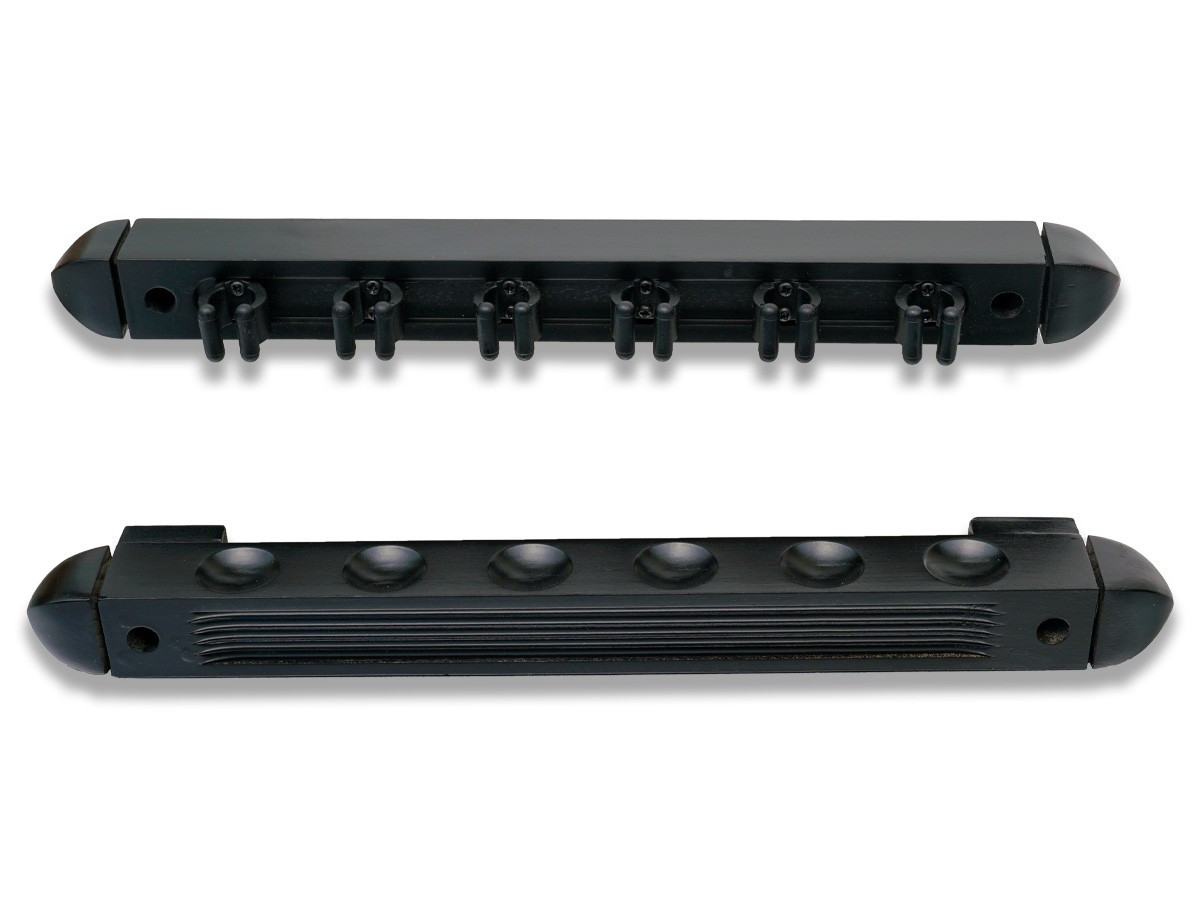 Einfcher Queuewandhalter für 6 Queues aus Holz.