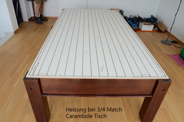 Billardtisch Heizung Carambole Tisch